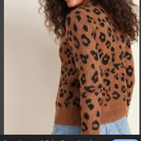 NWOT Old Navy Leopard print sweater - Picture 6 of 6